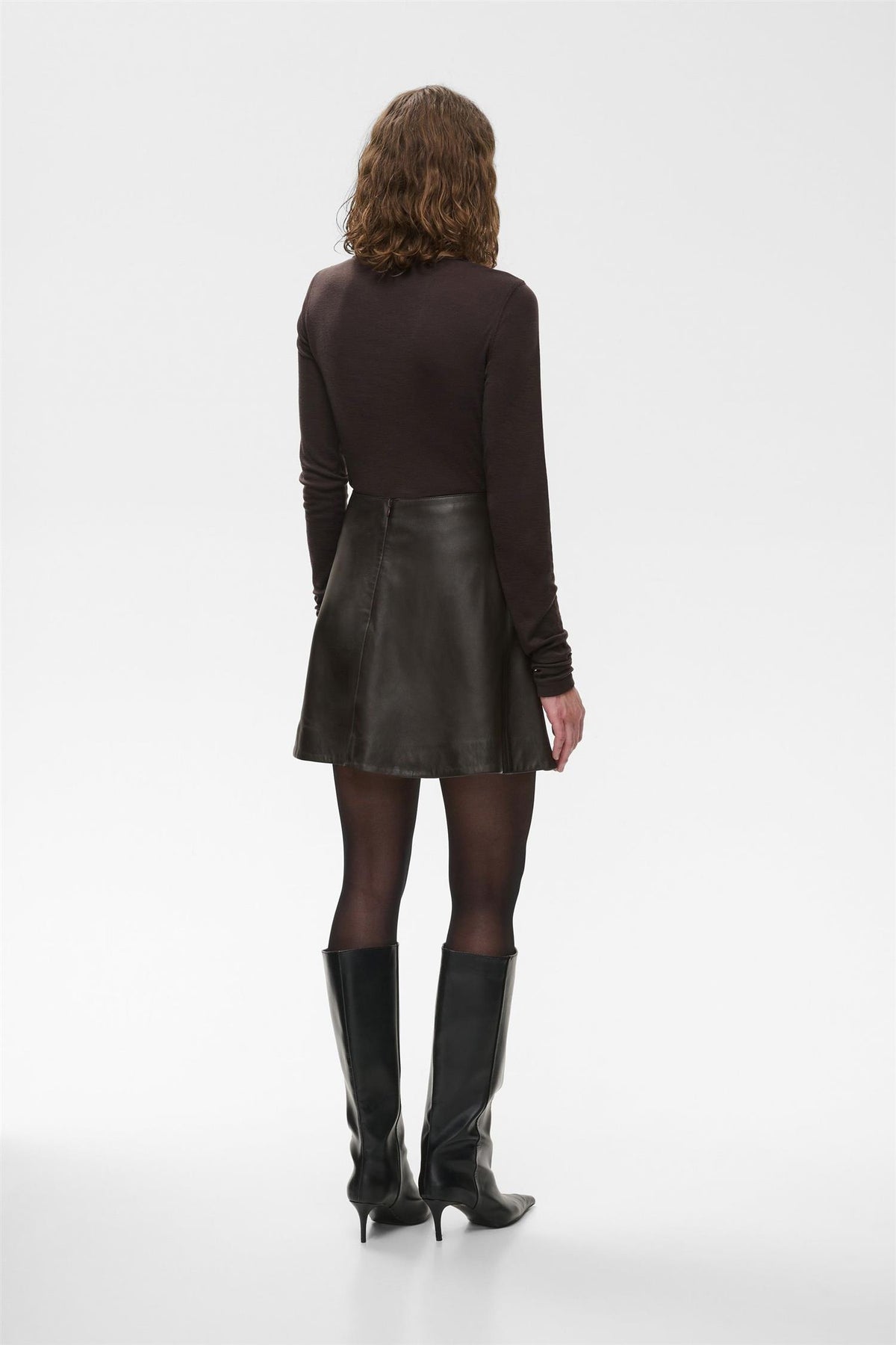 Lale Leather Skirt
