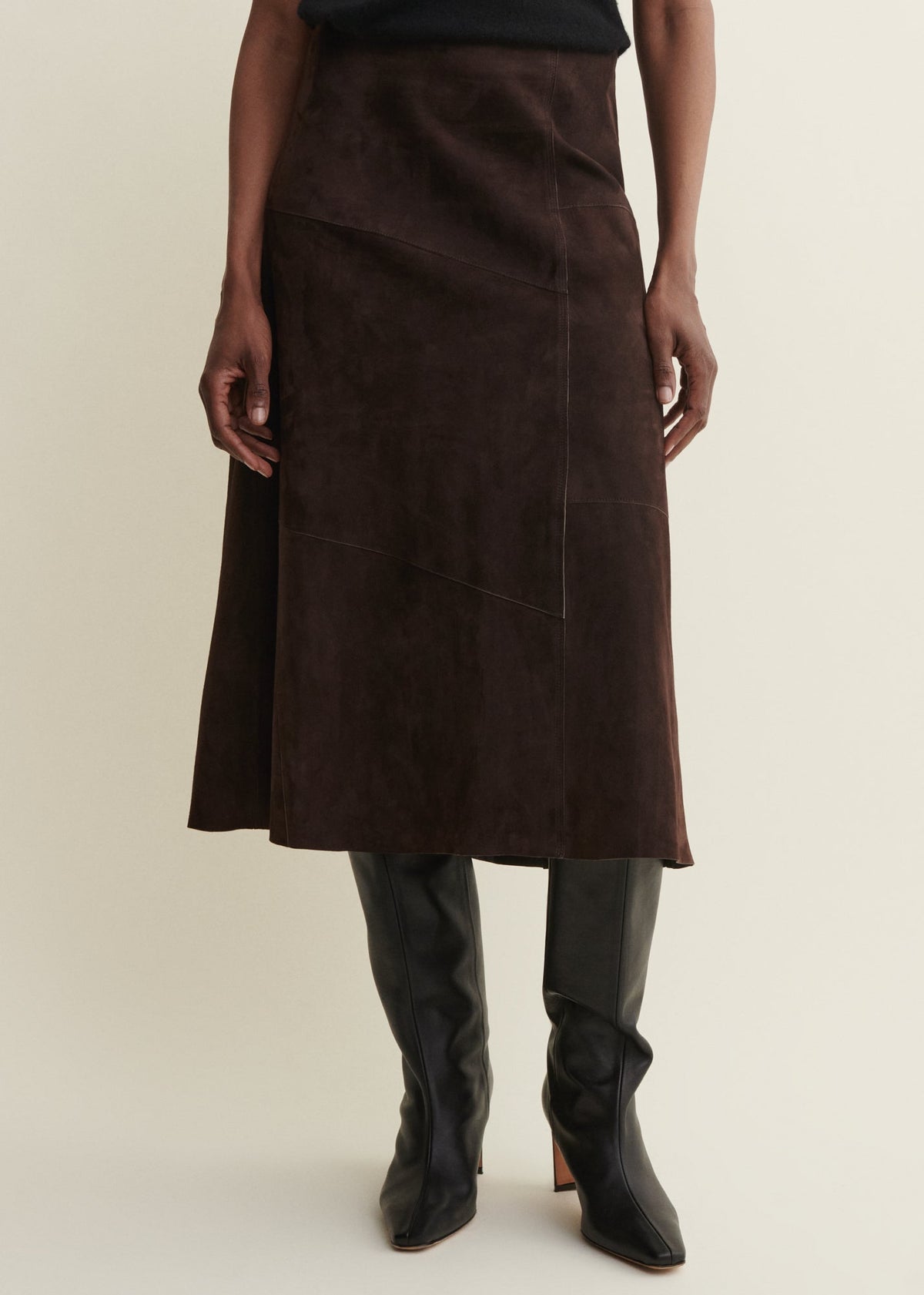 MELITA Goat Suede Skjørt