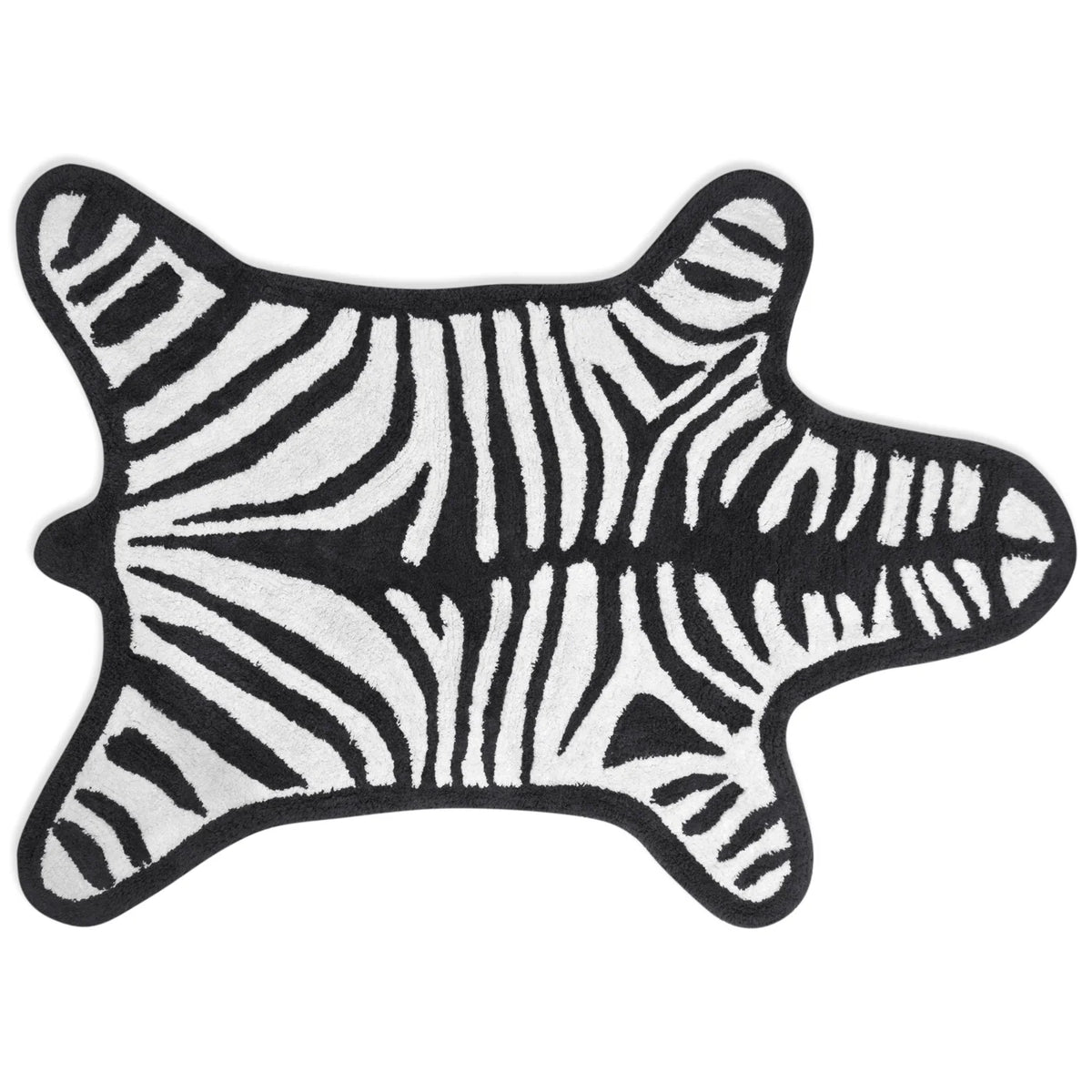 Black Zebra Bathmat - Reversible - 21418 Tekstilinteriør