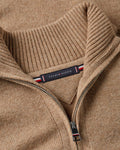 Lambswool Zip Mock