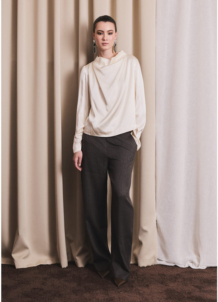 IBEN SMOOTH BARREL STRUCTURED PANTS