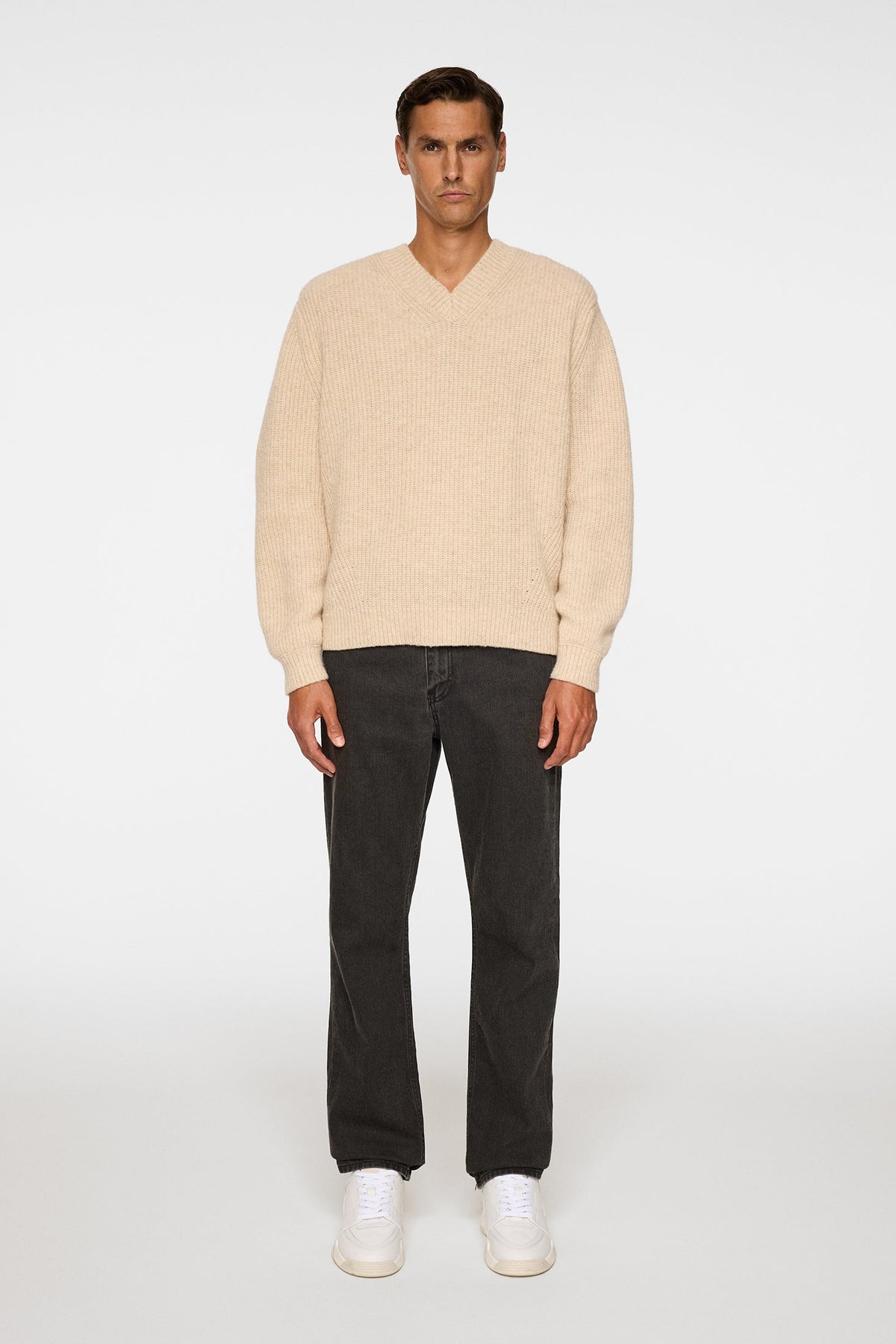Vitor V-neck Heavy Knit Genser