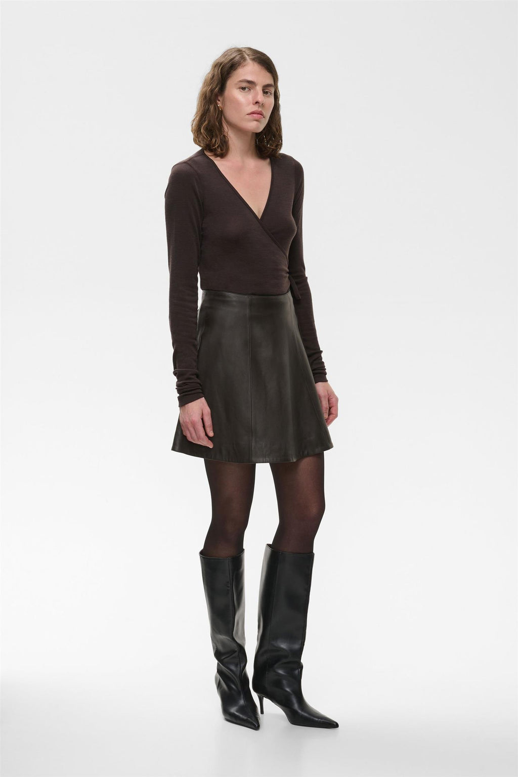 Lale Leather Skirt