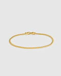 Curb Bracelet M Gold Armbånd