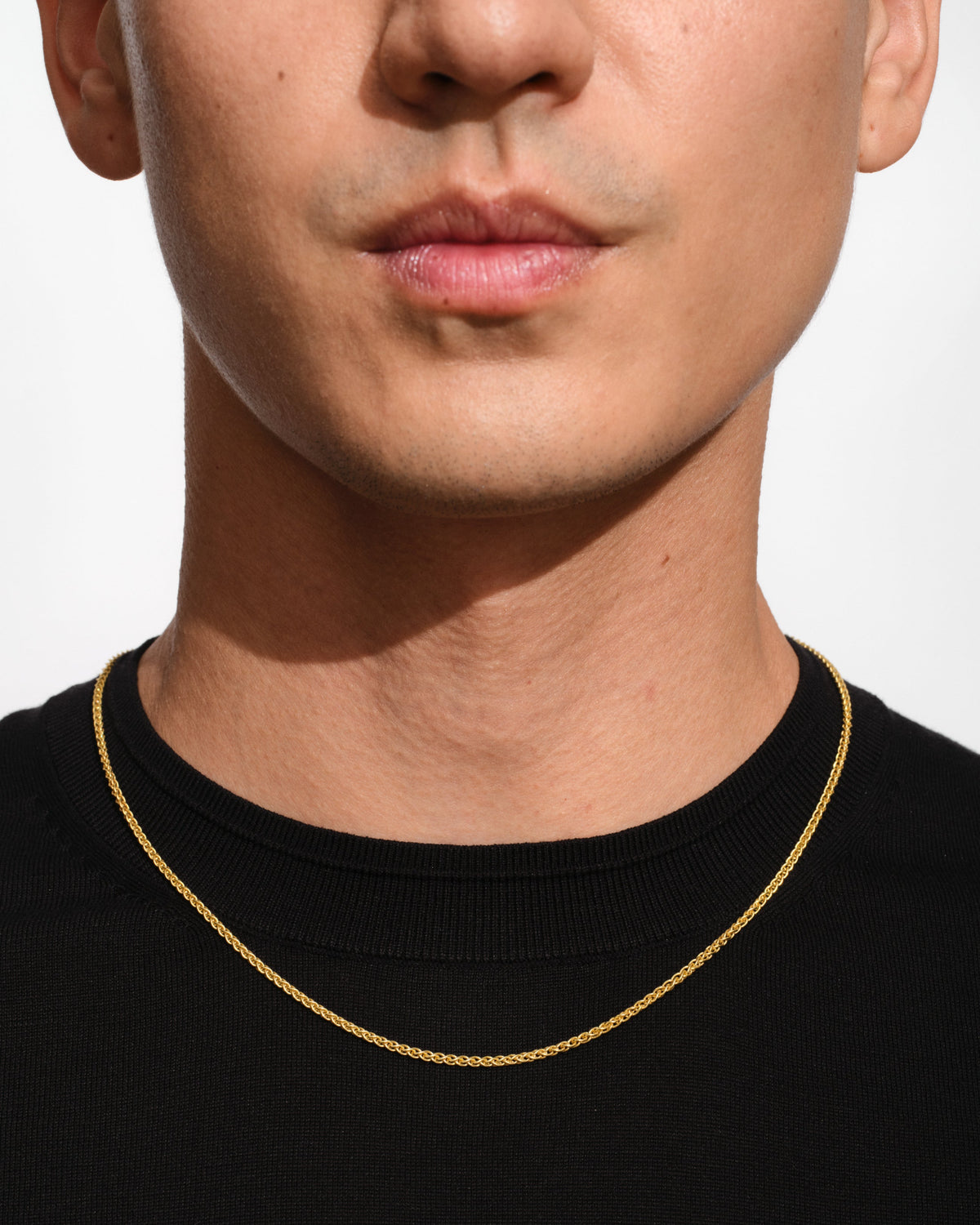 Spike Chain Gold 18 Inches Smykke
