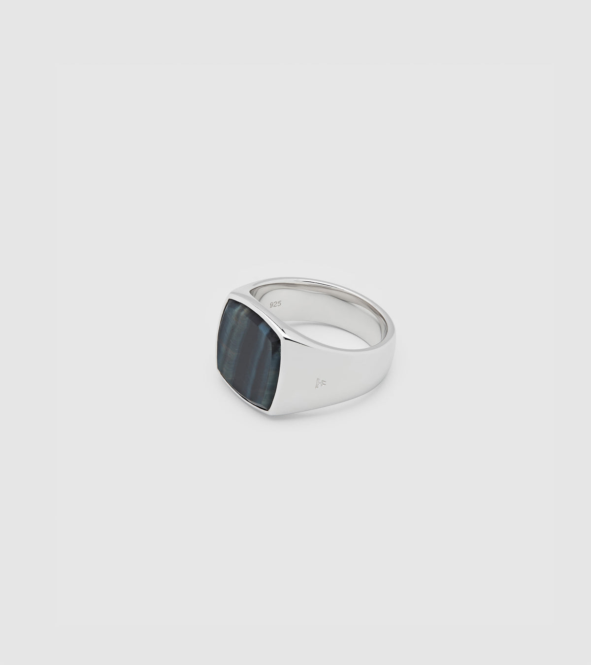 Cushion Blue Hawk Eye (M) Ring