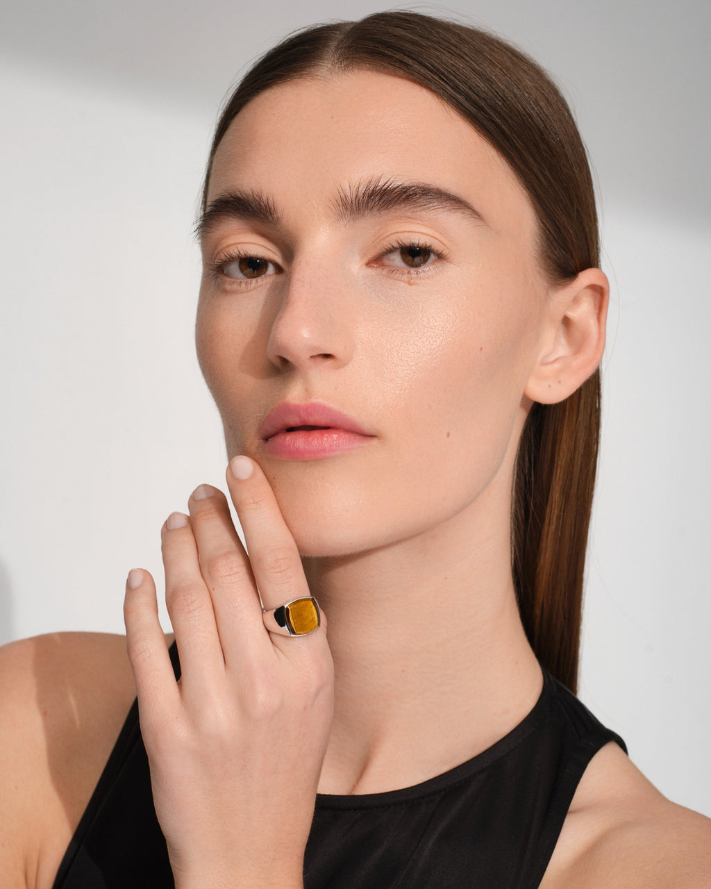 Cushion Tiger Eye (M) Ring