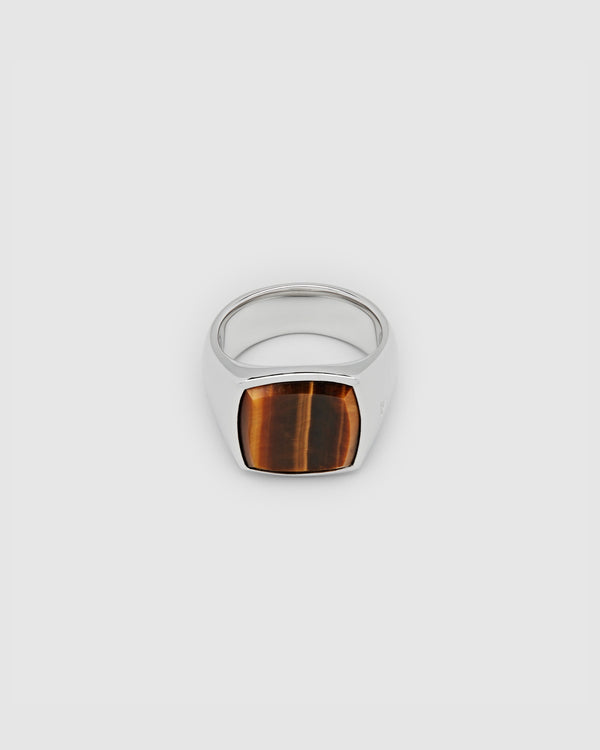 Cushion Tiger Eye Ring M
