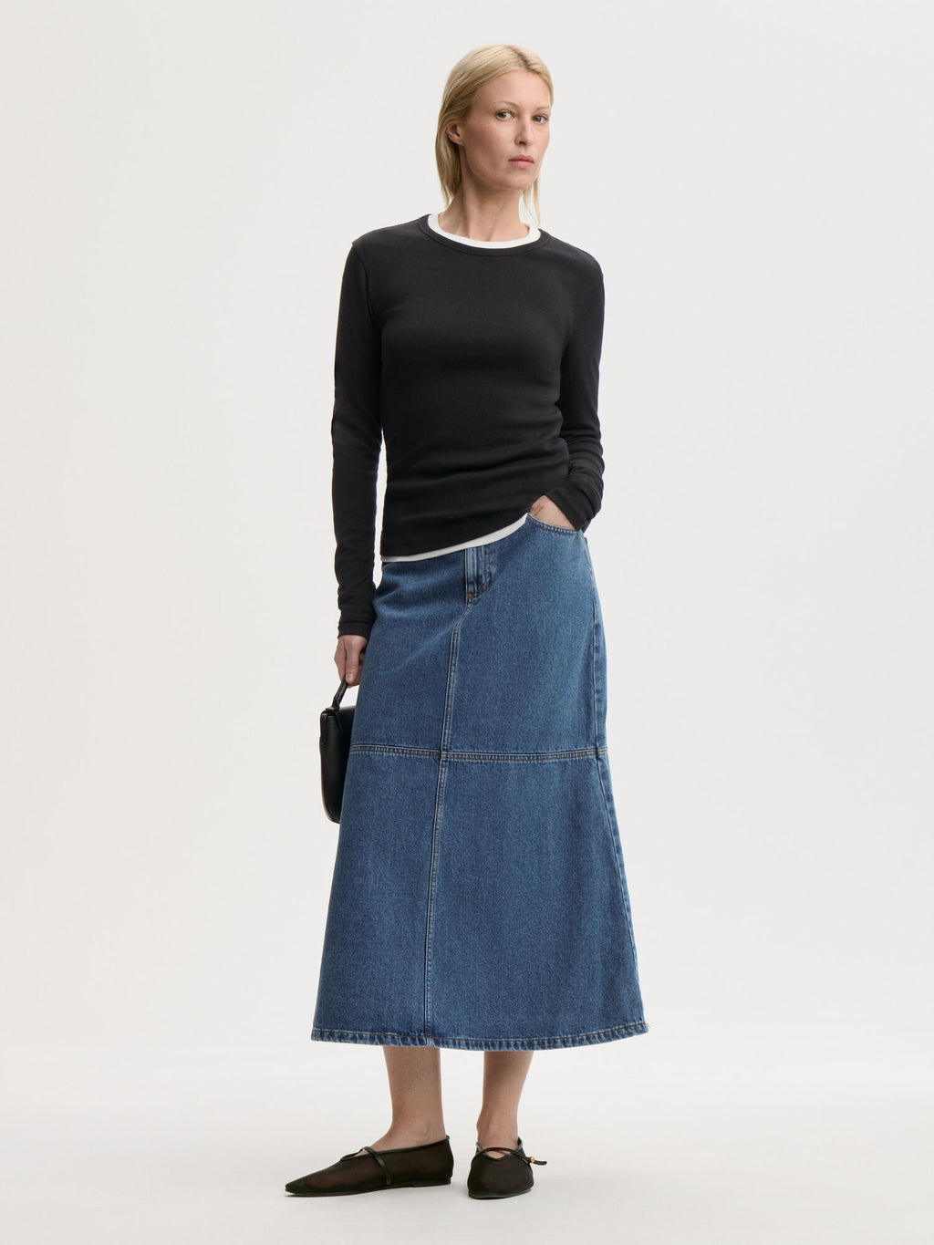 SOLENE DENIM Skjørt