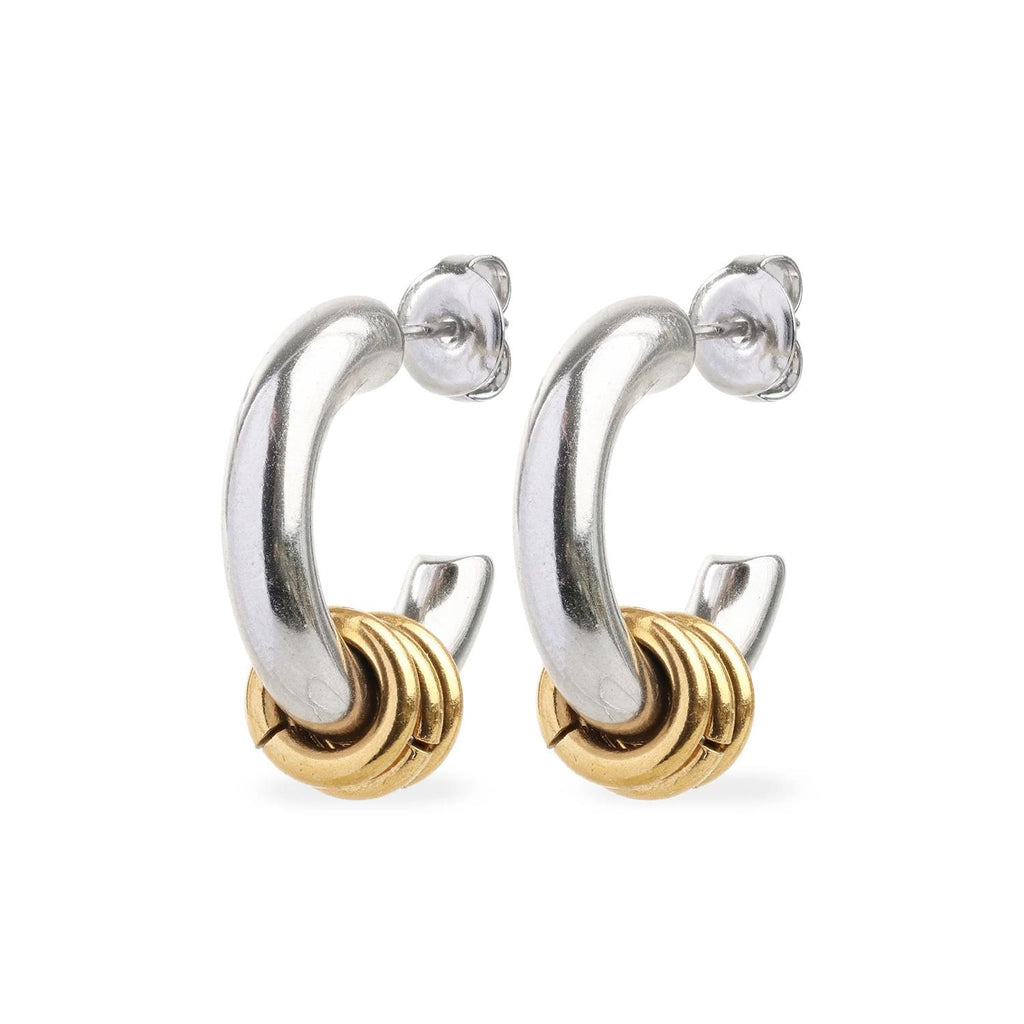 Luna - Hoops Stud Earrings Stainless Steel