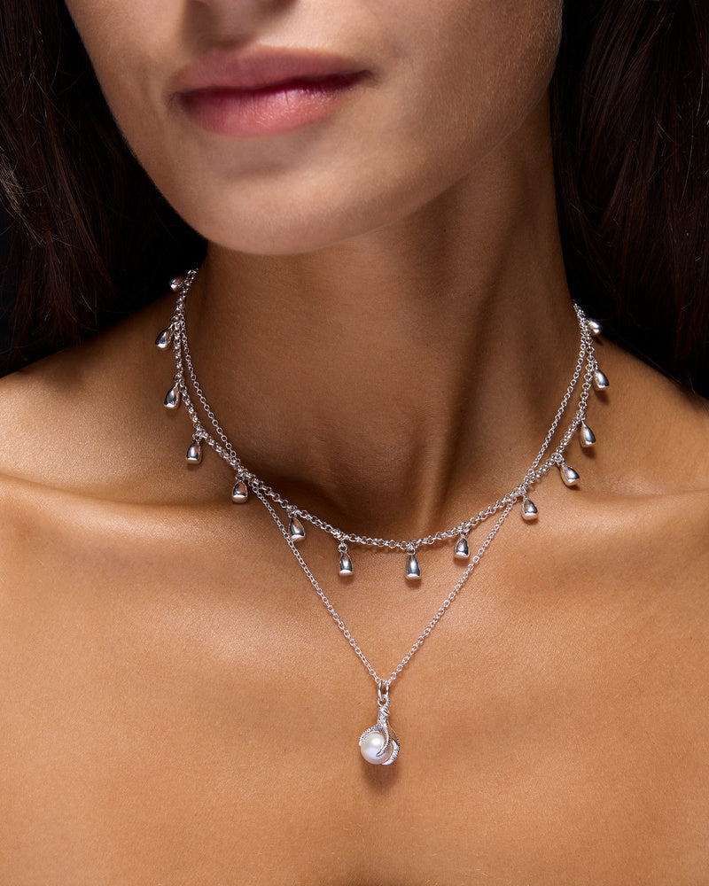Sirens Tears Necklace - Silver Smykke