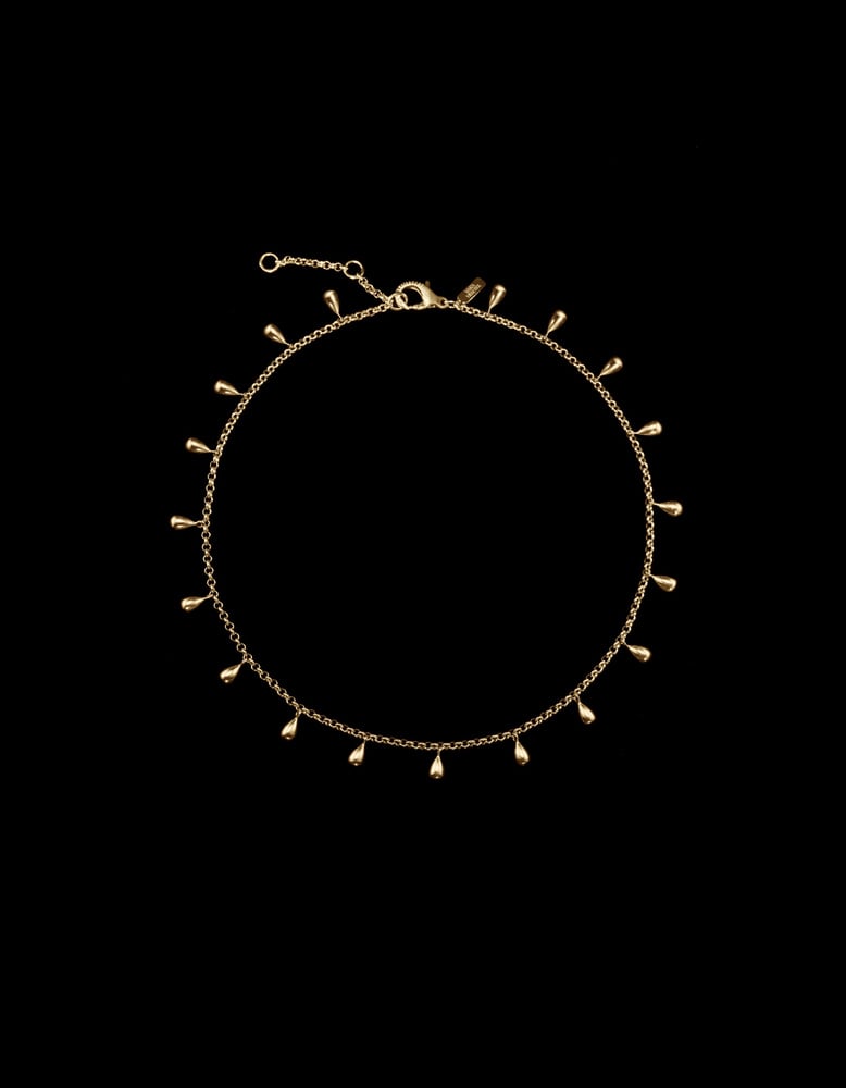 Sirens Tears Necklace - Gold-plated Silver Smykke