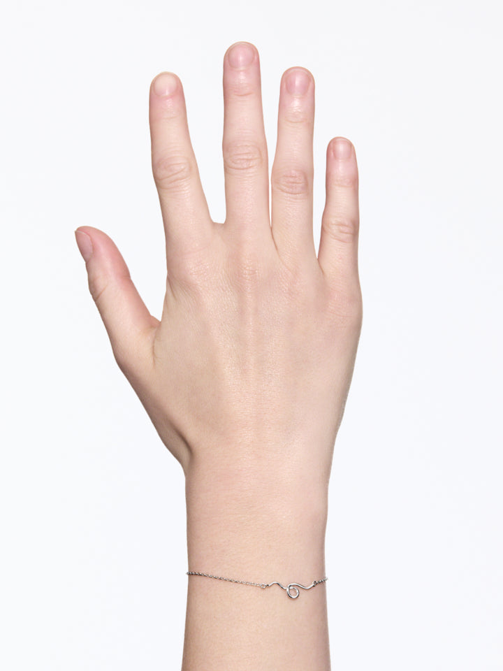 Nasima Adjustable Bracelet Silver HP Armbånd