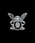 Gargoyle Ring - Silver - Black Spinel Ring