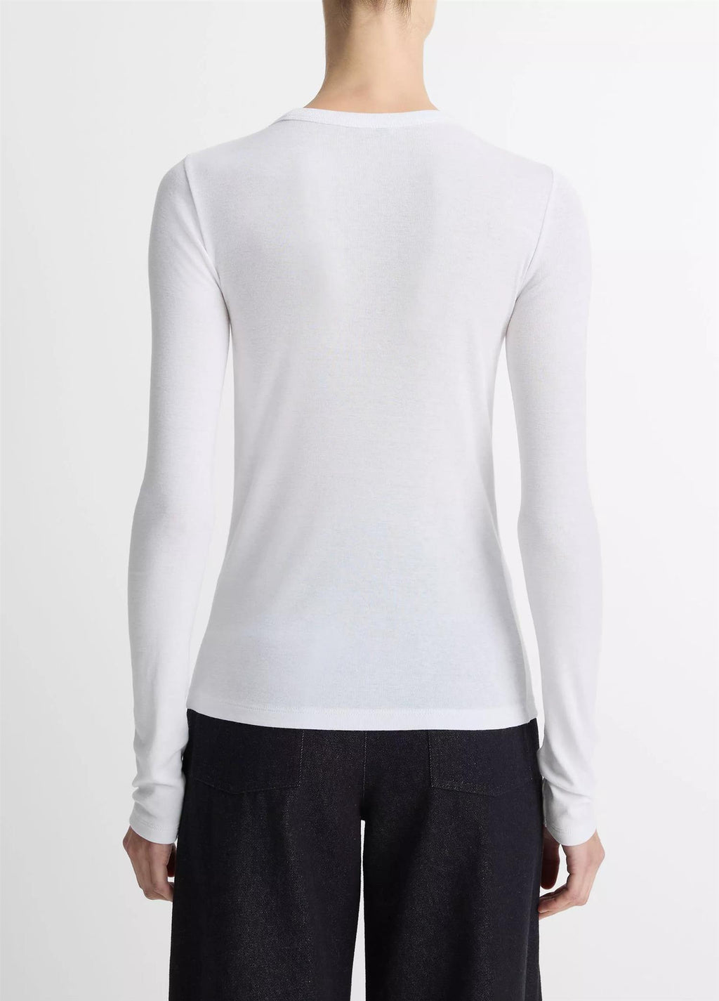 Essential Pima Cotton-Blend Long-Sleeve T-Shirt