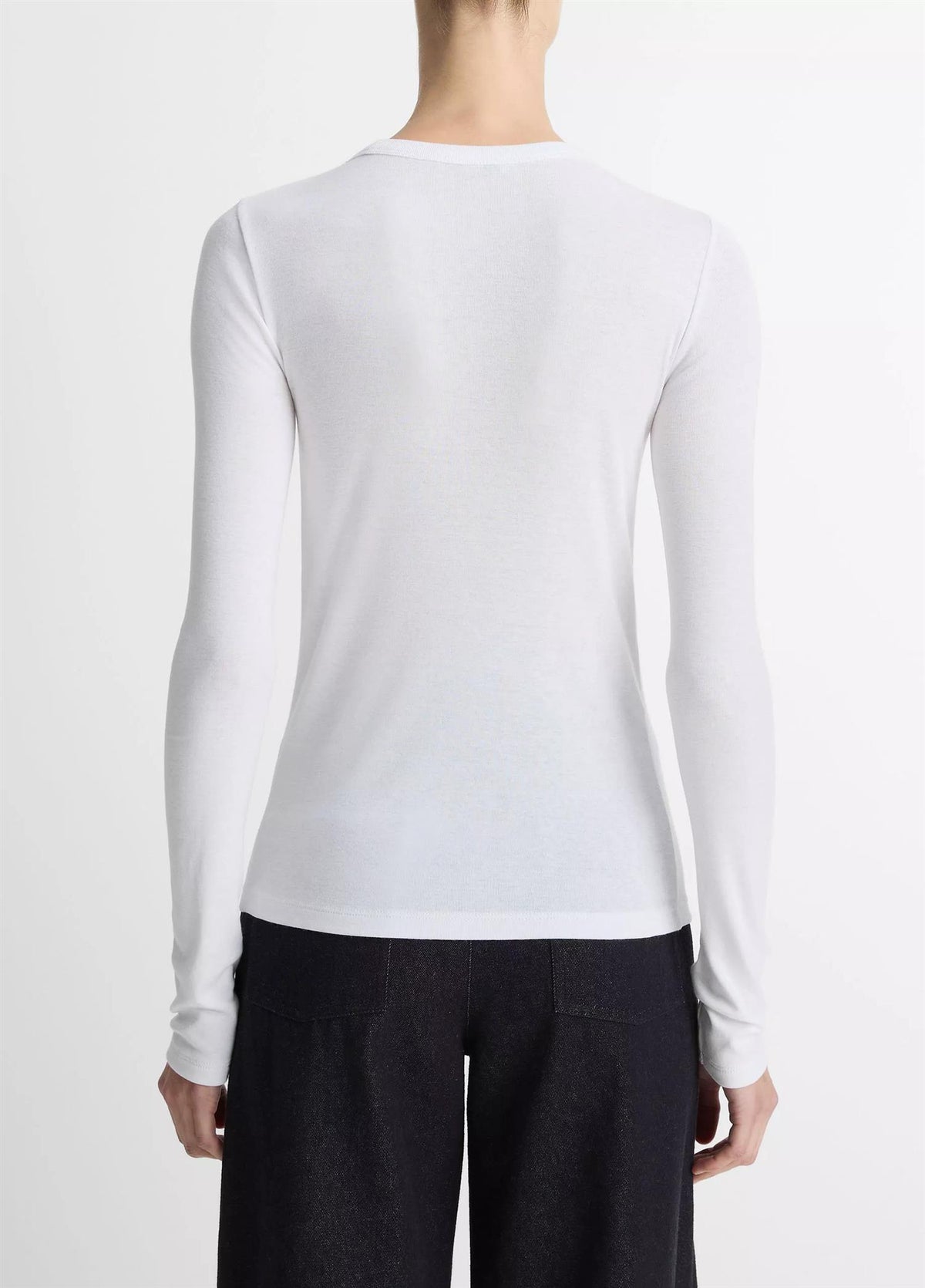 Essential Pima Cotton-Blend Long-Sleeve T-Shirt