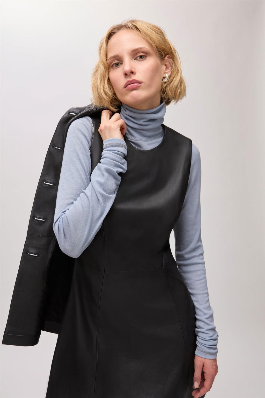 Loretta Leather Dress
