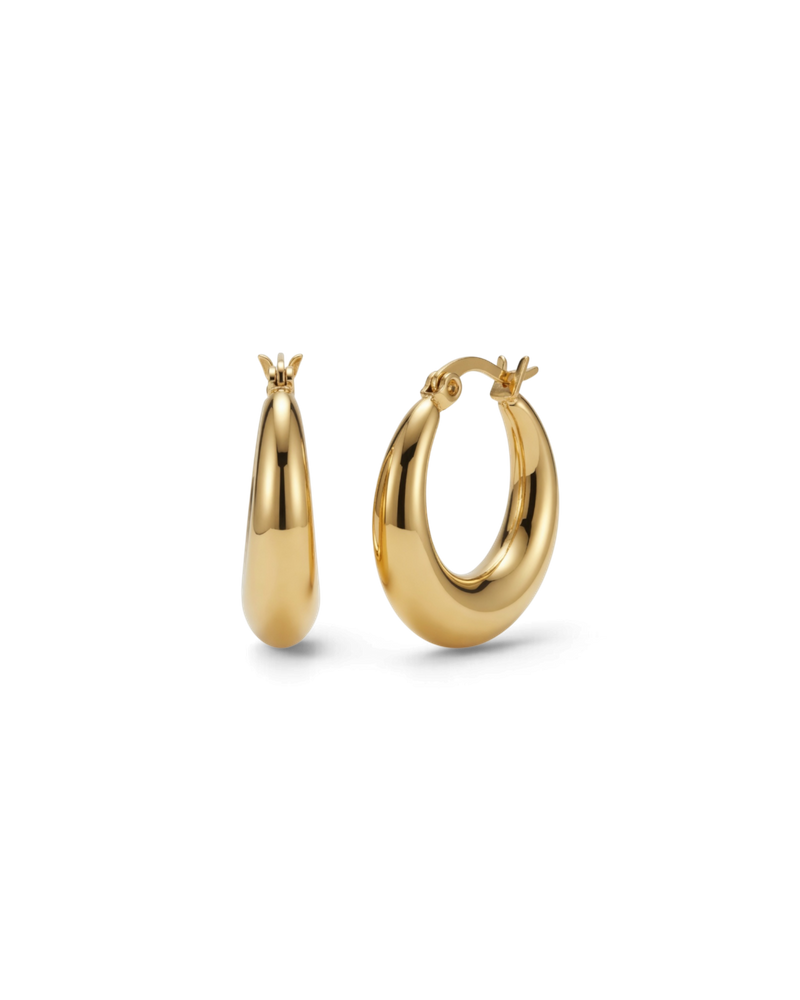 Flow Hoops S Gold Ørepynt