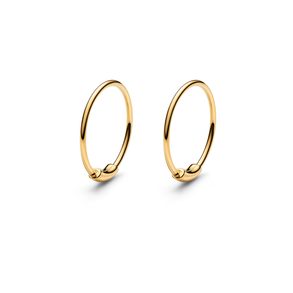 Basic 12 Hoop Gold HP Ørepynt