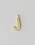 Letter Charm Large Plated - J