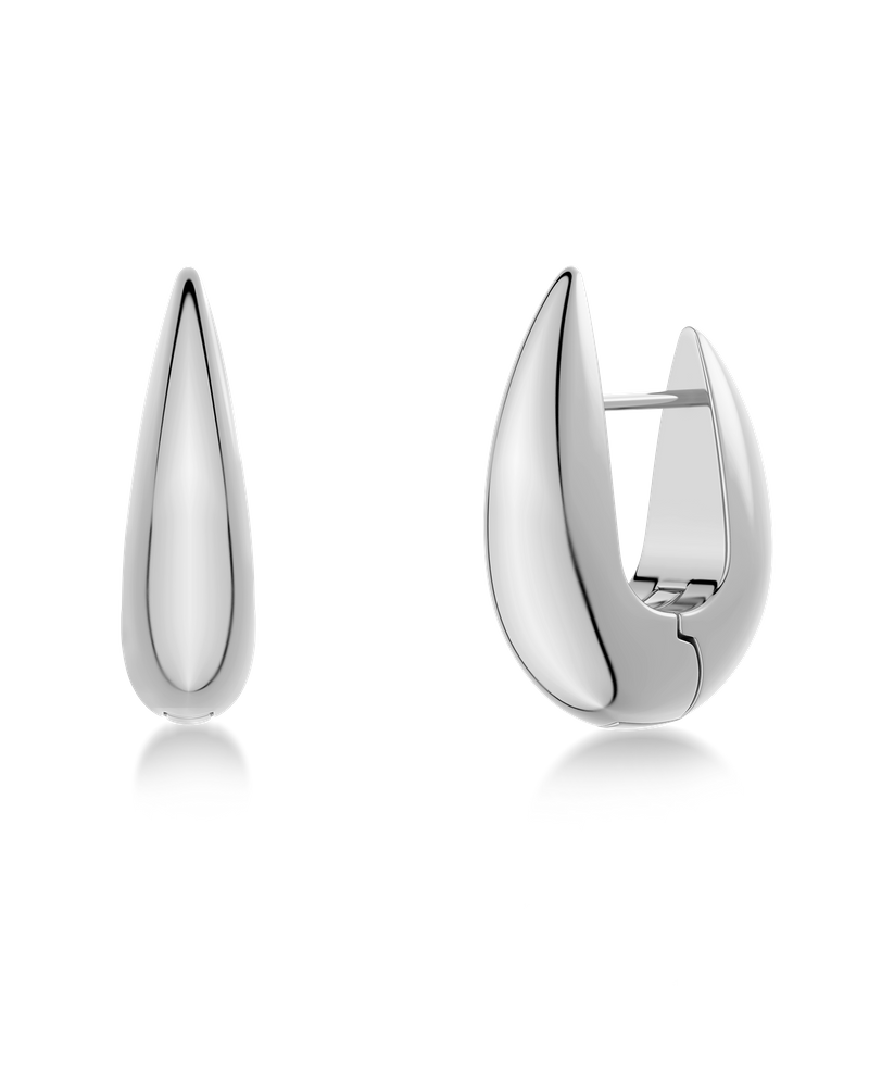 Crest Hoops L Steel Ørepynt