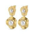 Noelle - Pearl Earrings Stainless Steel