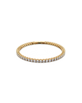 Tennis Bracelet Gold Ørepynt