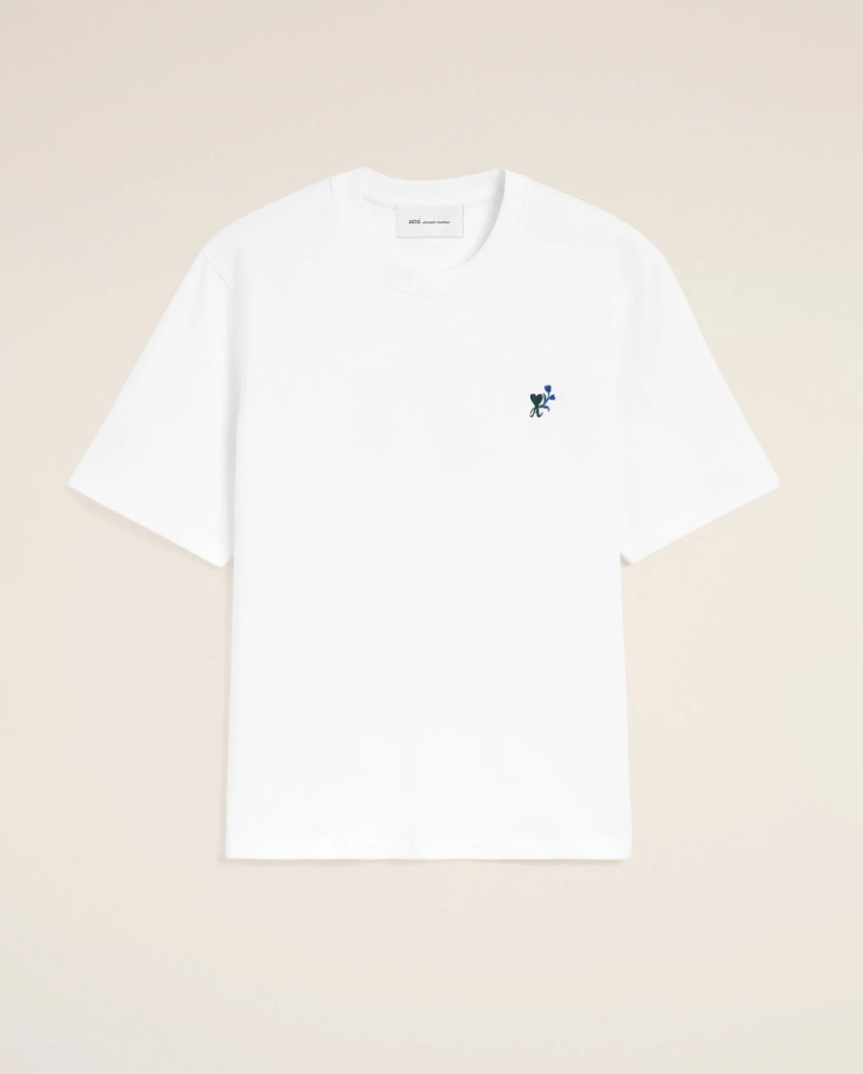 TSHIRT WITH EMBROIDERY AMI DE COEUR TULIPE