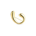 Novelia - Sculptural Brooch Gold