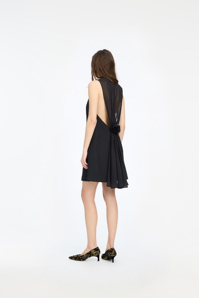 CREPE MINI A-LINE DRESS