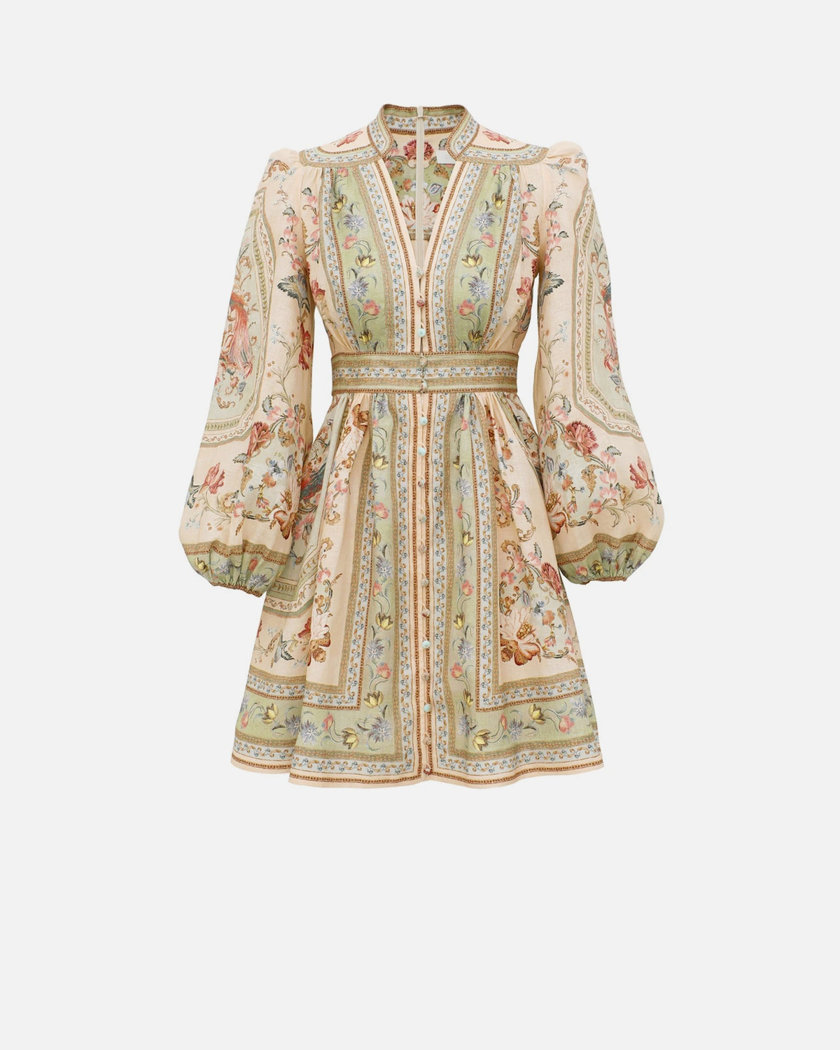Roselight Plunge Mini Dress