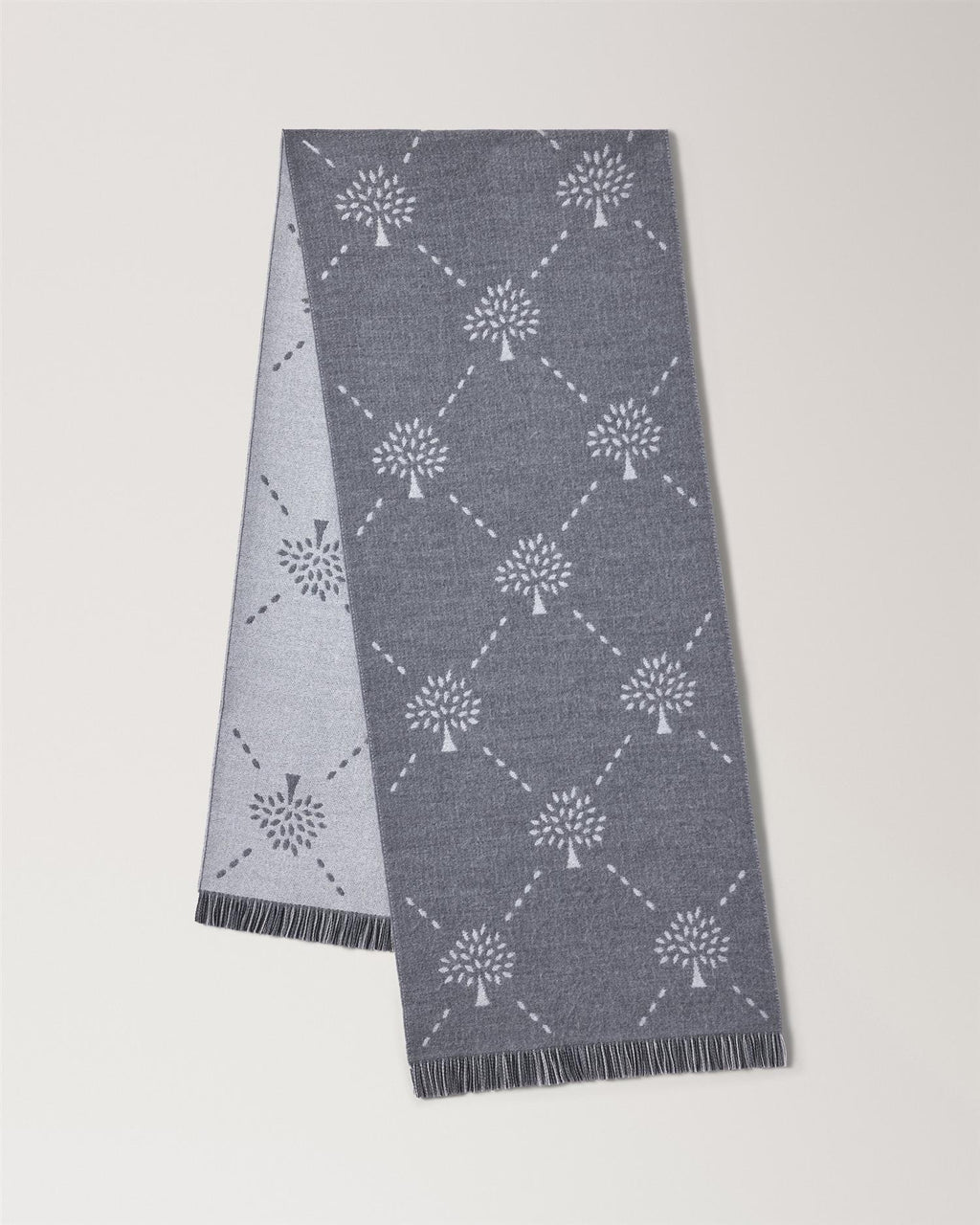 Mulb Diamond Tree Jacquard Scarf 47x190