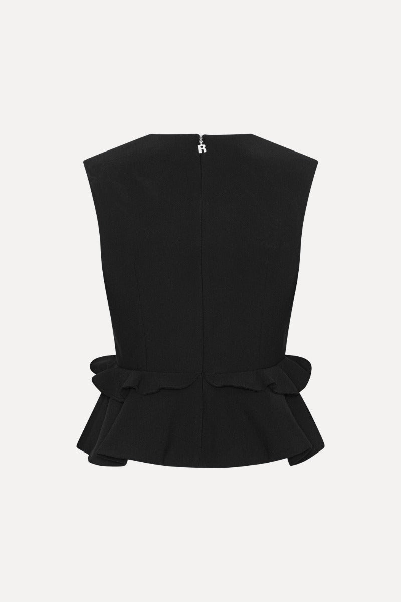 V-NECK FLOWER TOP