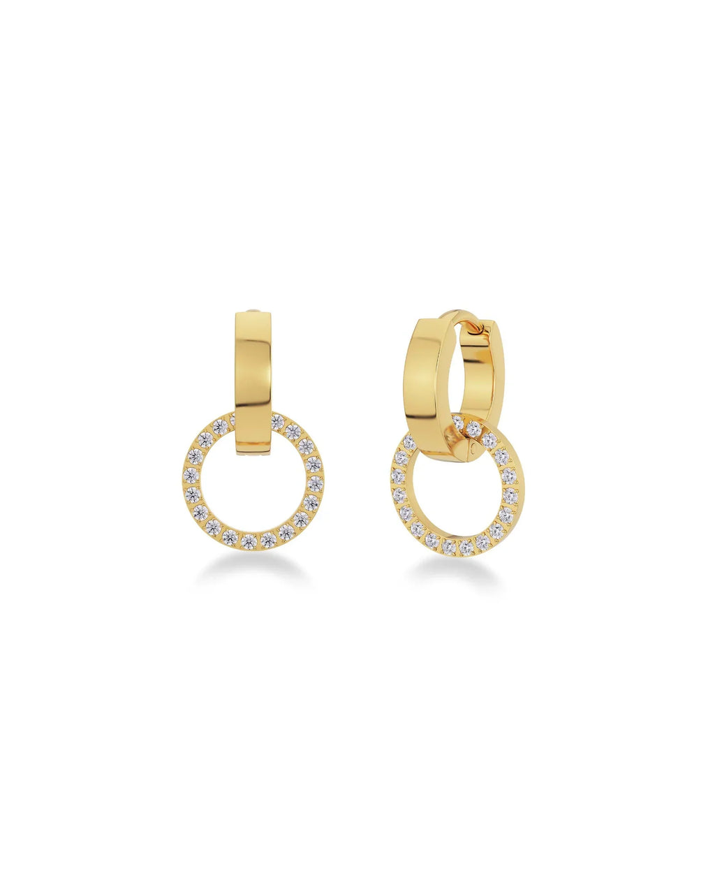 Eternal Orbit Earrings Gold Ørepynt