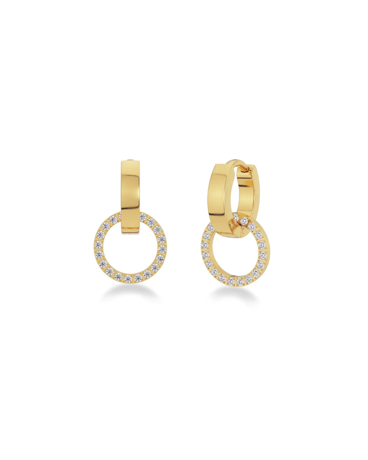 Eternal Orbit Earrings Gold Ørepynt