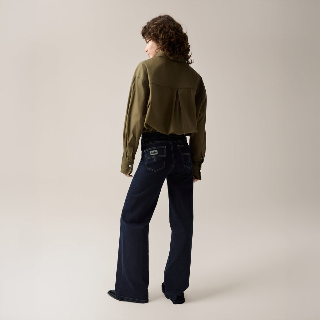Palazzo Deeply Rinse Jeans