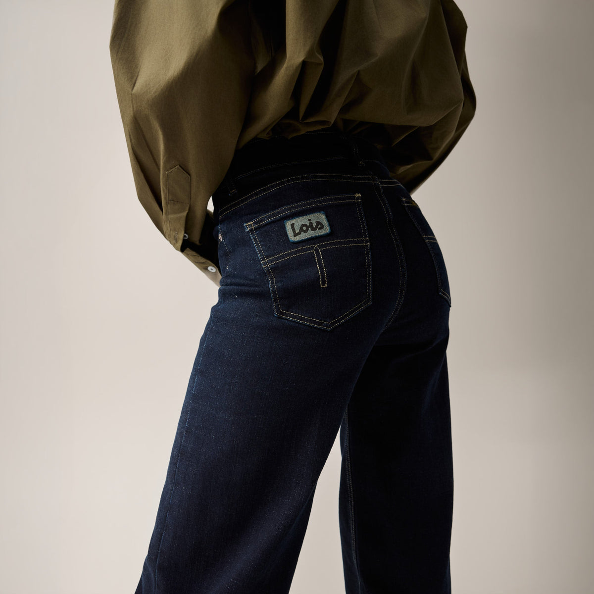 Palazzo Deeply Rinse Jeans