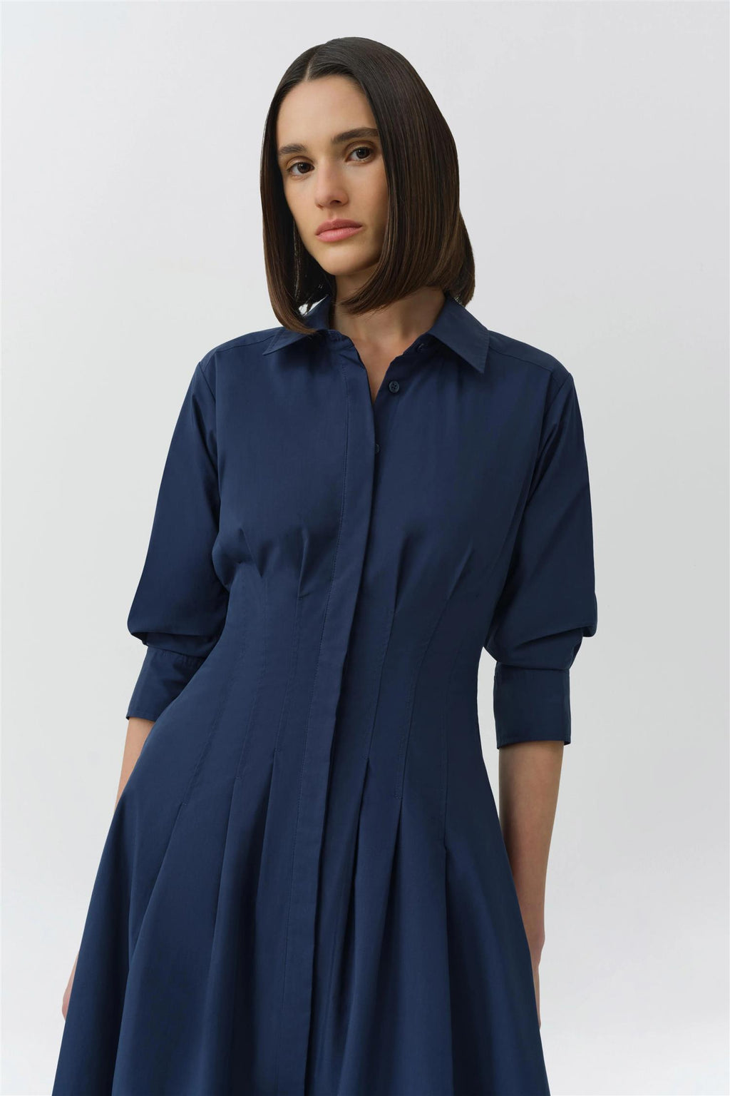 JAZZ PINTUCK MIDI DRESS