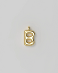 Letter Charm Small Plated - B