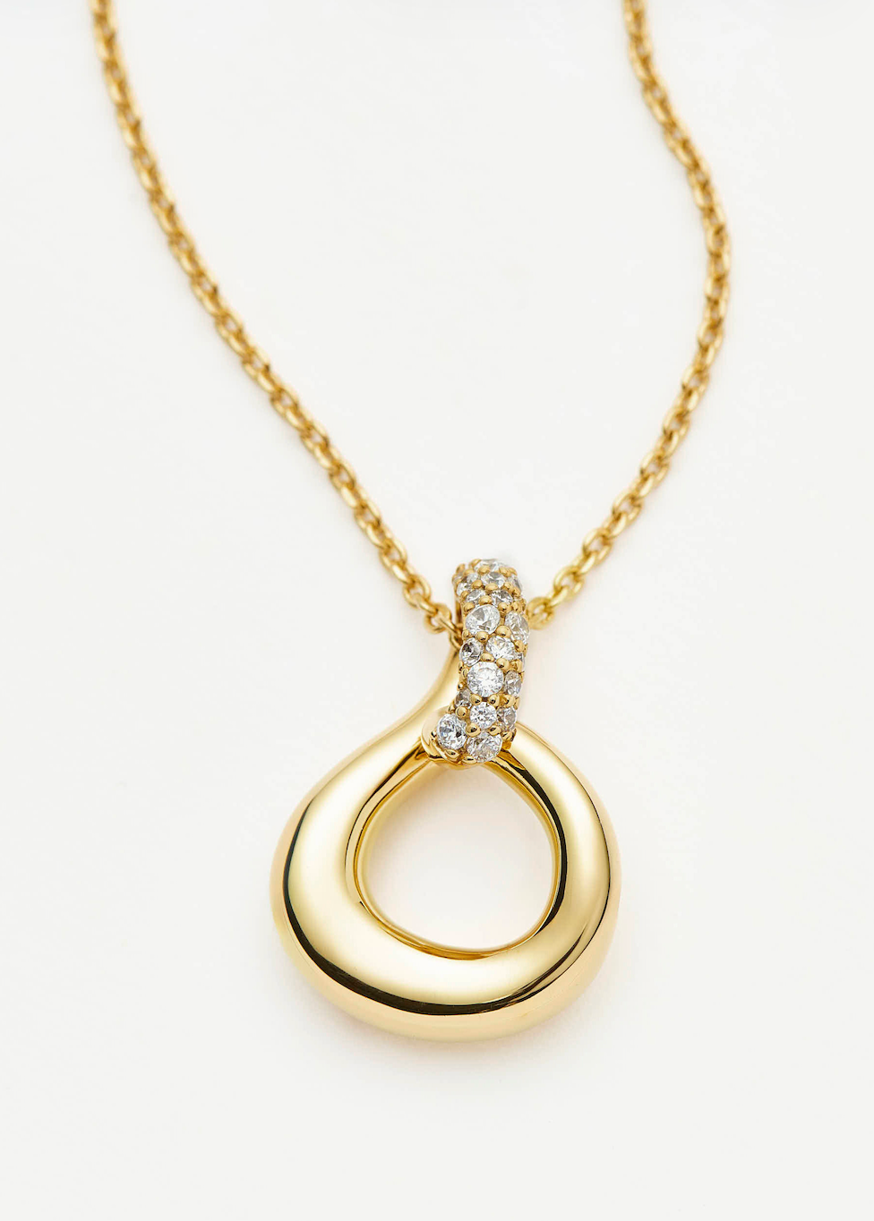 MOLTEN SNOW TWISTED PENDANT NECKLACE