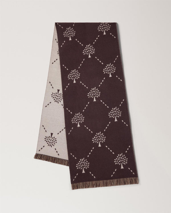 Diamond Tree Jacquard Scarf 47x190