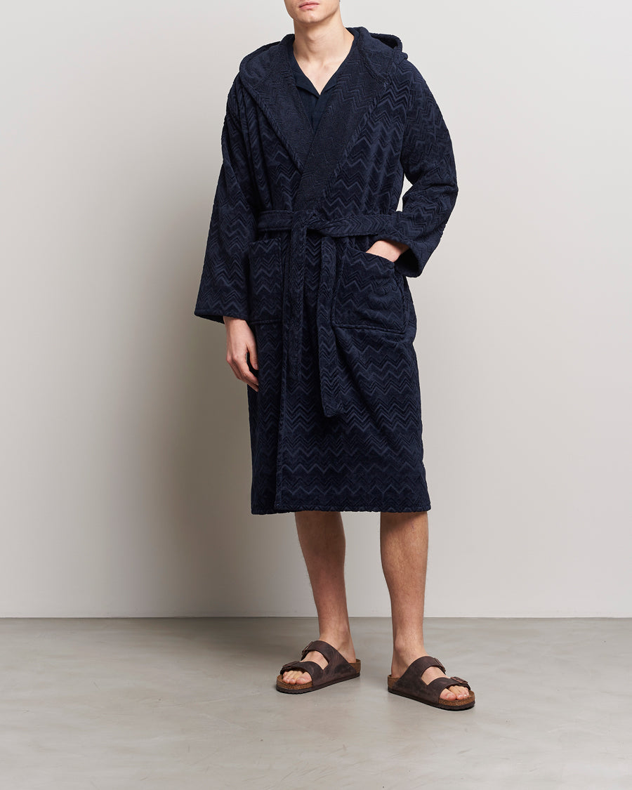 CHALK HOODED BATHROBE MOD.19_NEW Tekstilinteriør