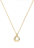 MOLTEN SNOW TWISTED PENDANT NECKLACE