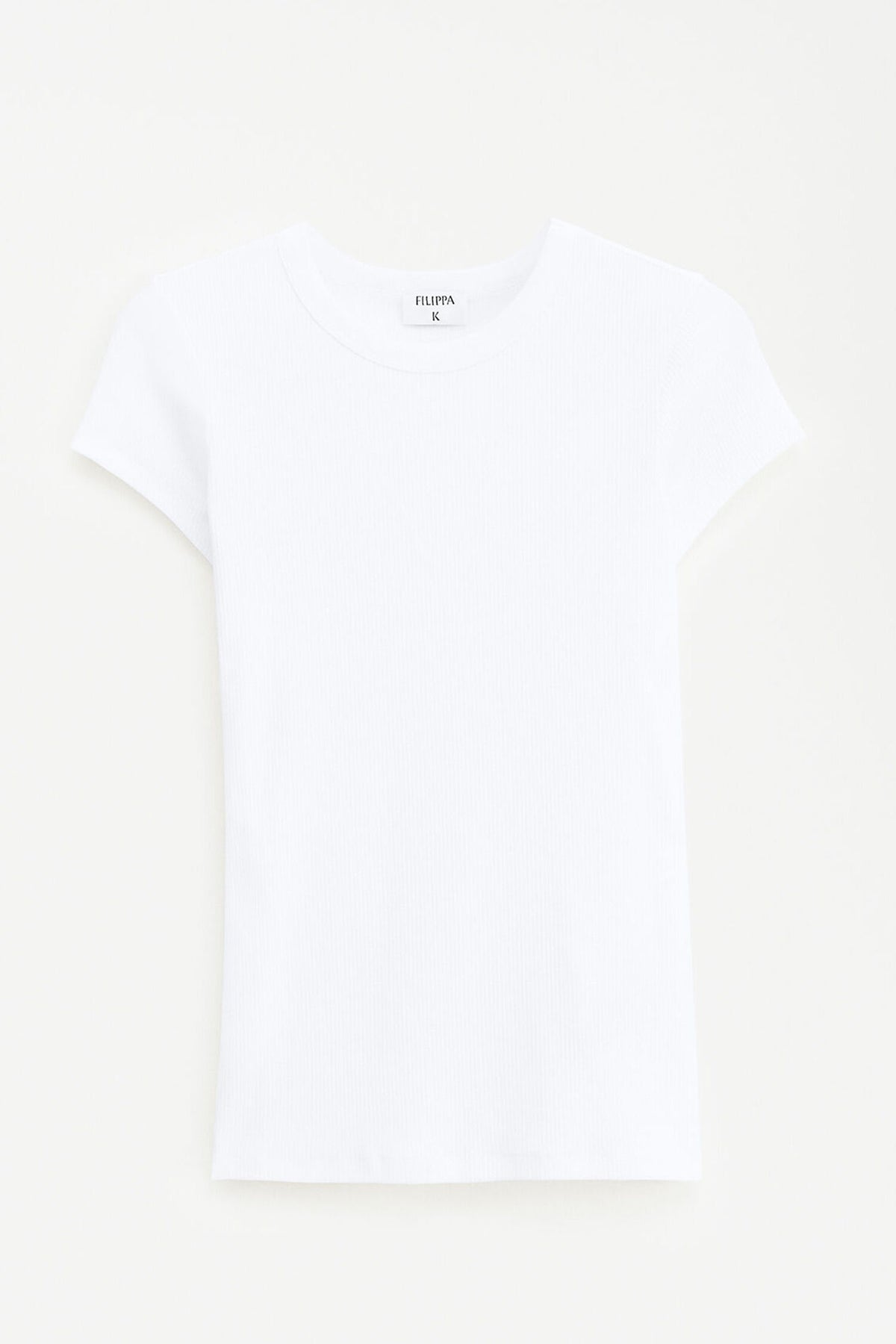 fine rib tee Topper
