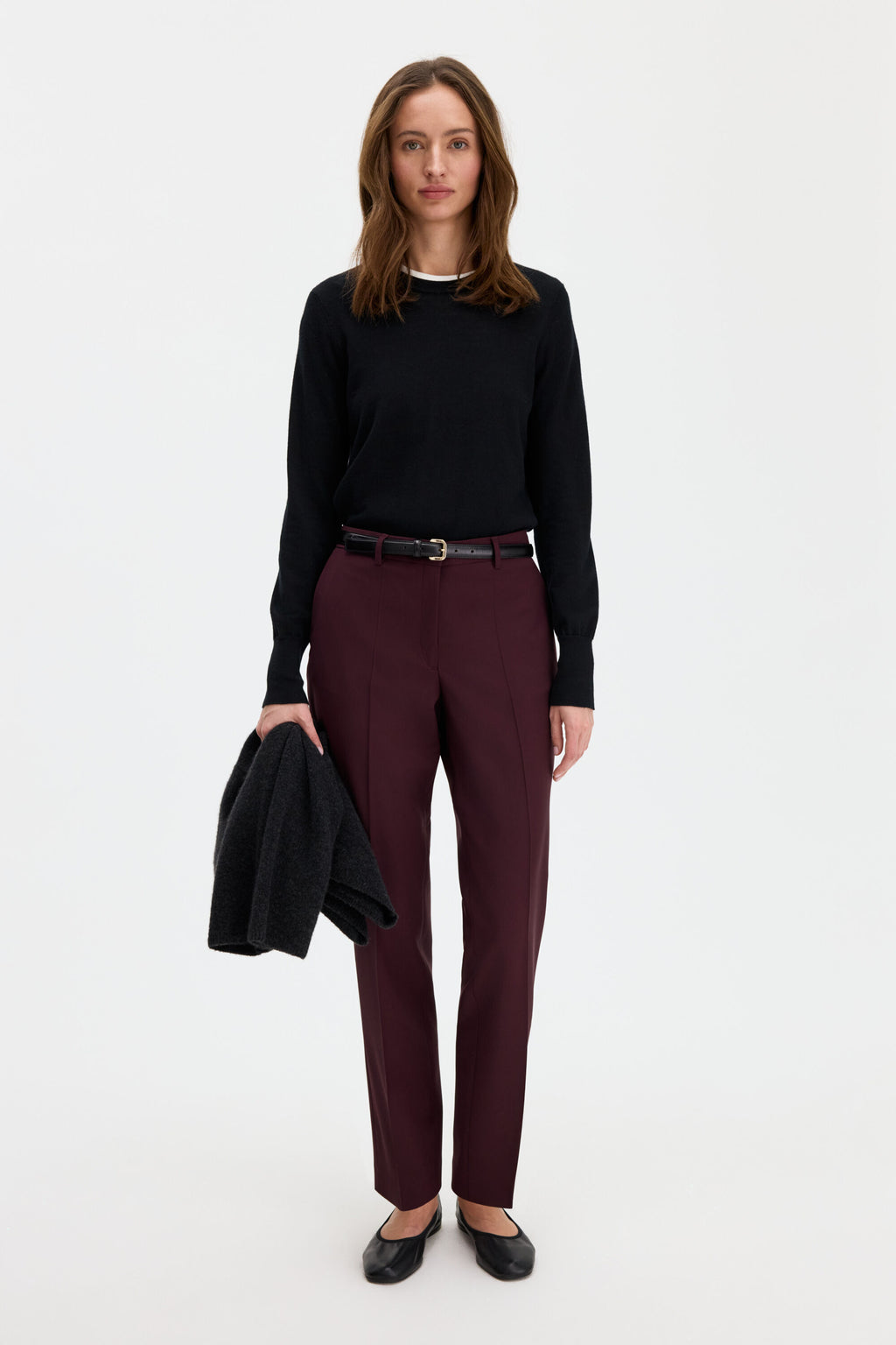 Merino R-neck Sweater Genser