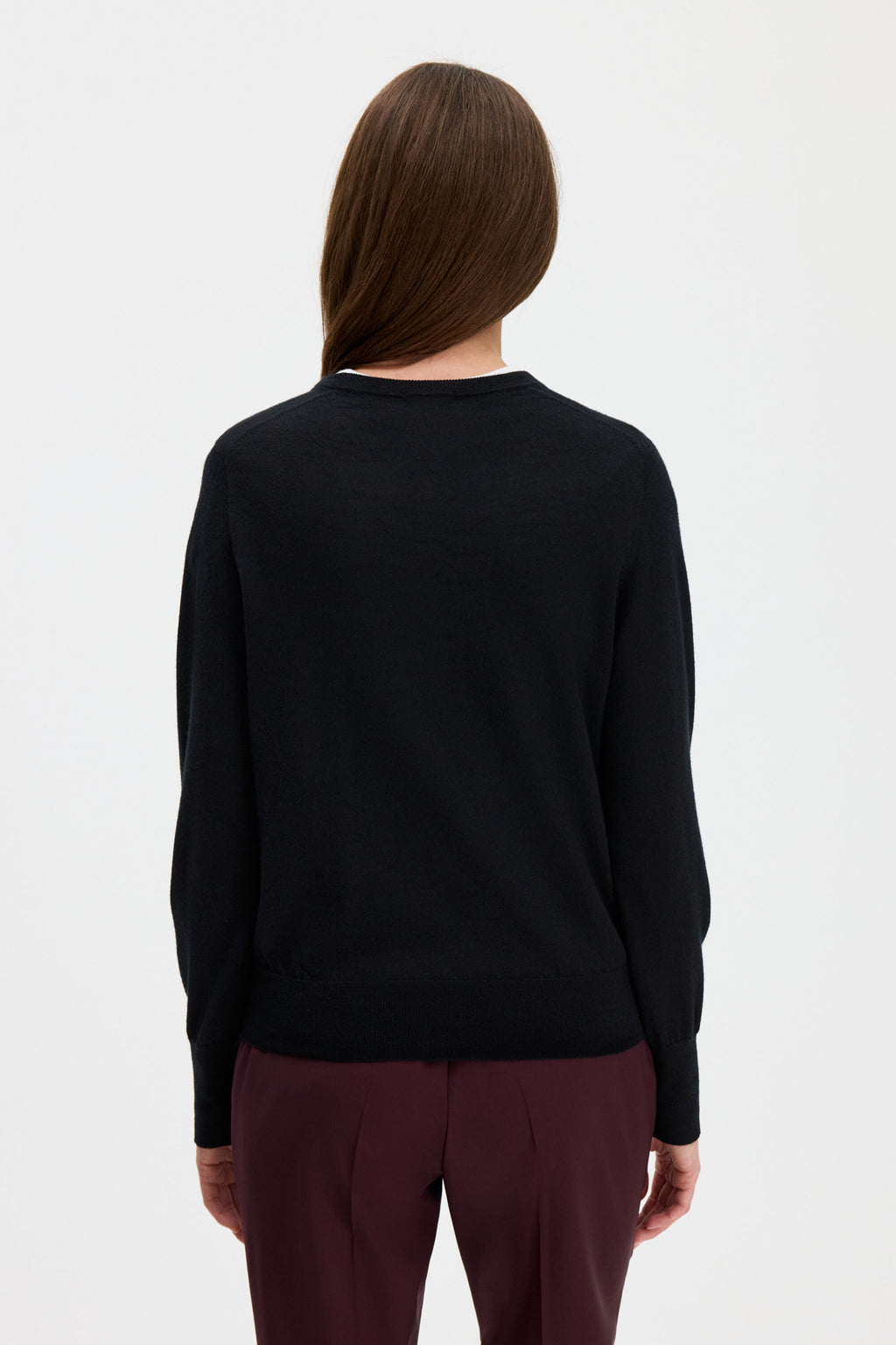 Merino R-neck Sweater Genser