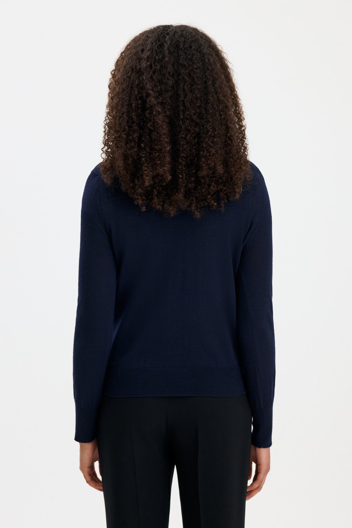 Merino R-neck Sweater Genser