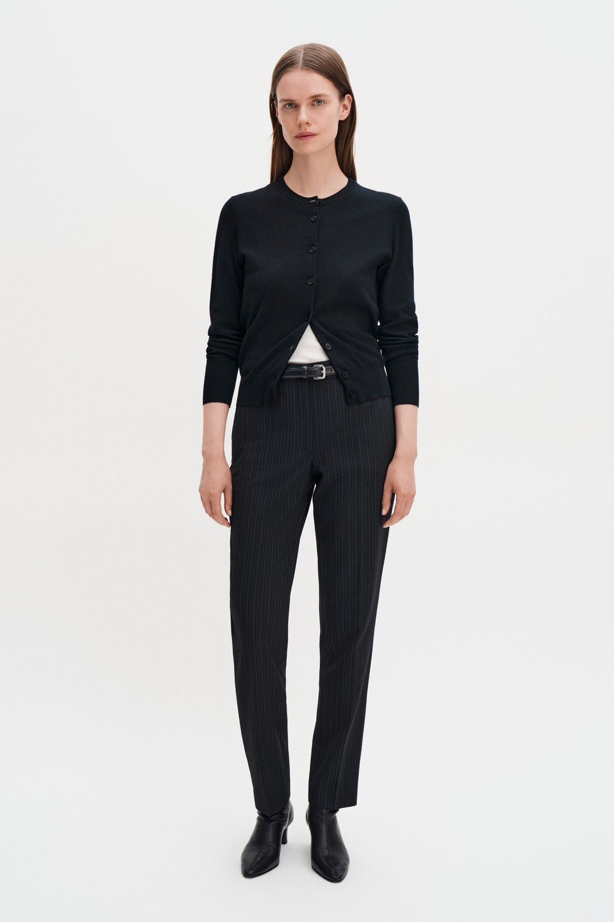 Merino Short Cardigan Genser