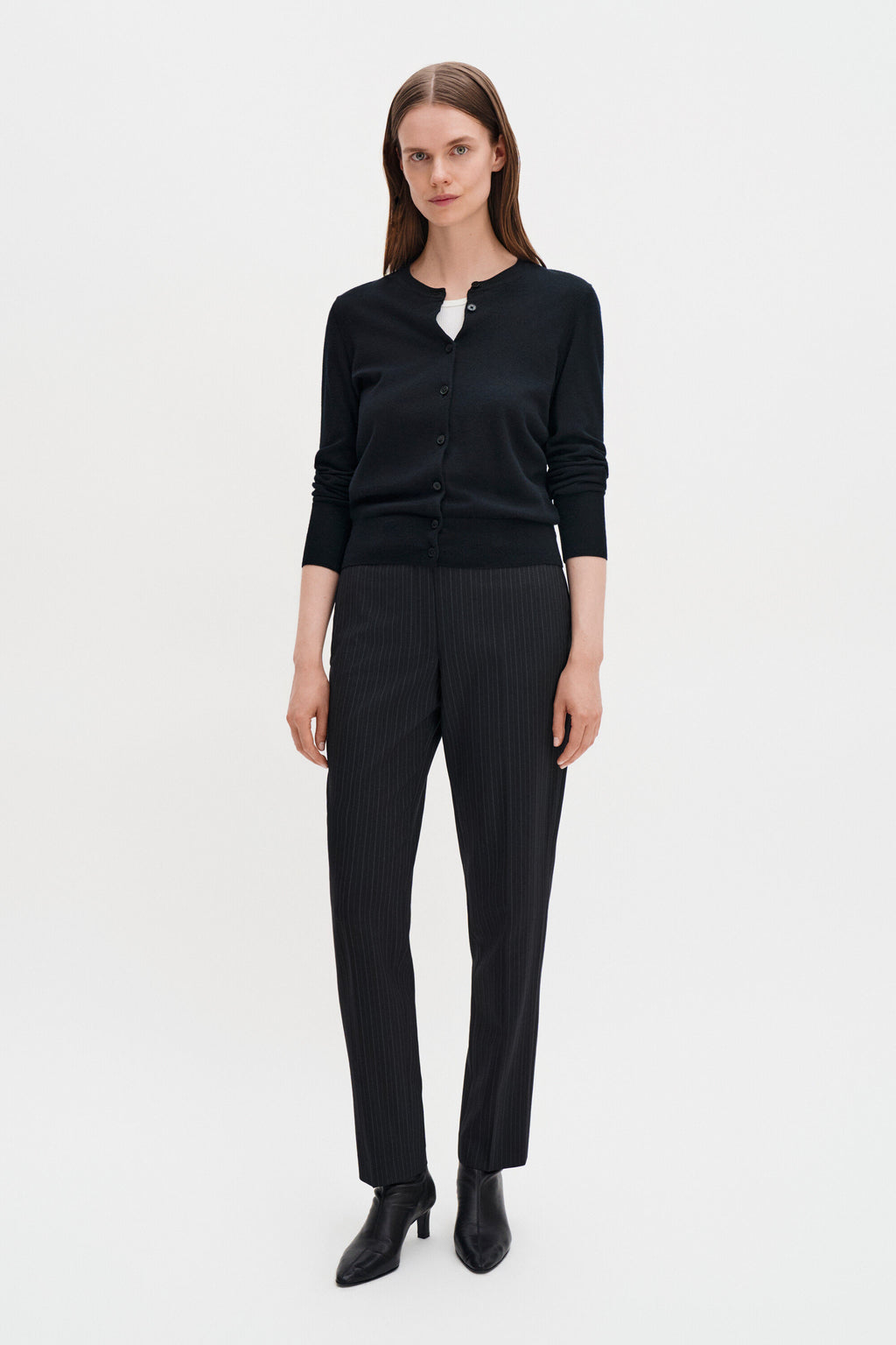 Merino Short Cardigan Genser