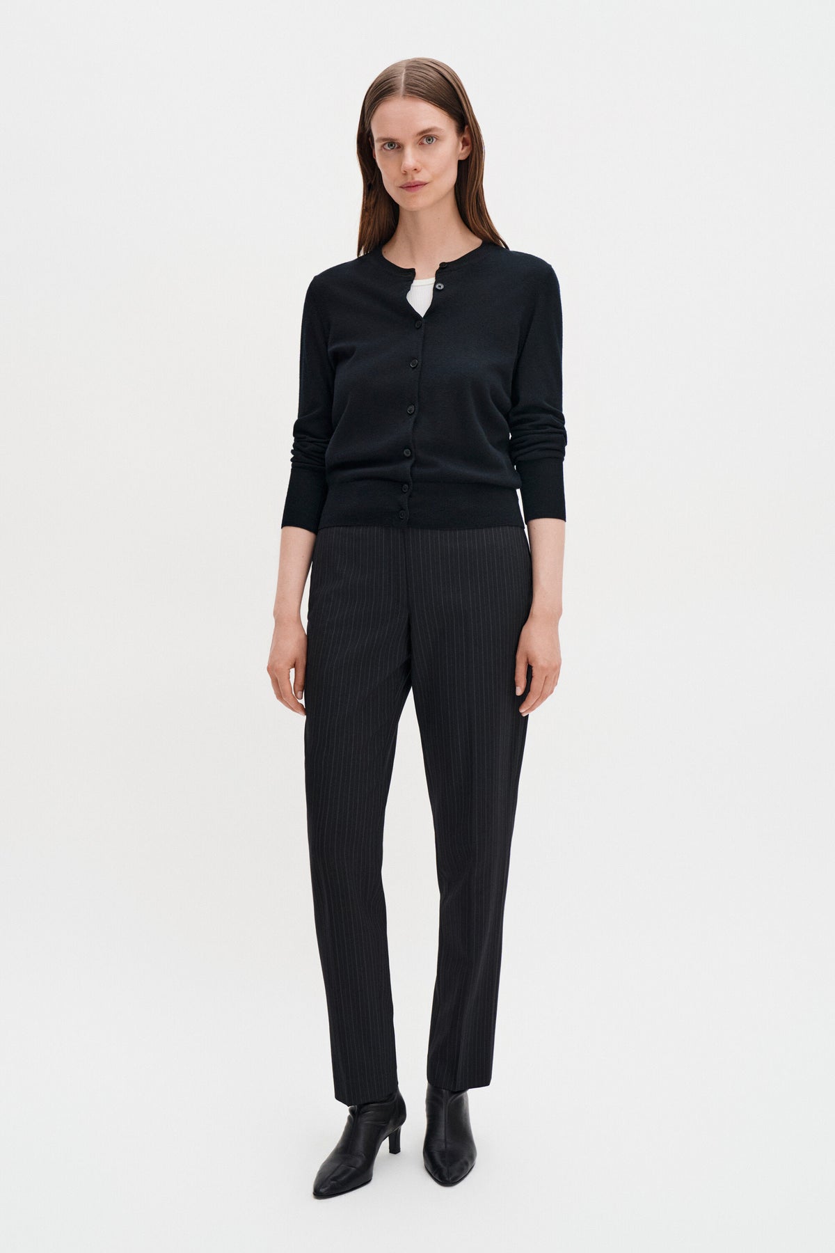 Merino Short Cardigan Genser